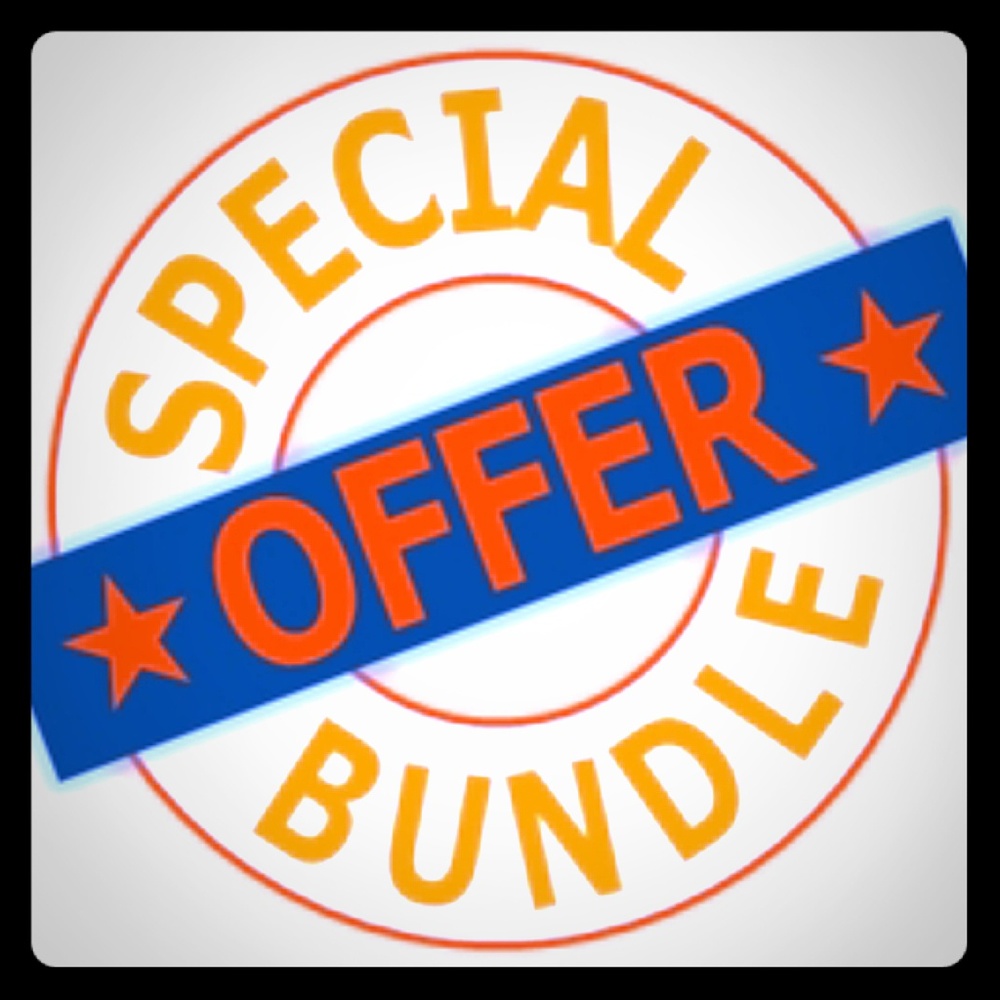 15% off on bundles of 2 items or more!!